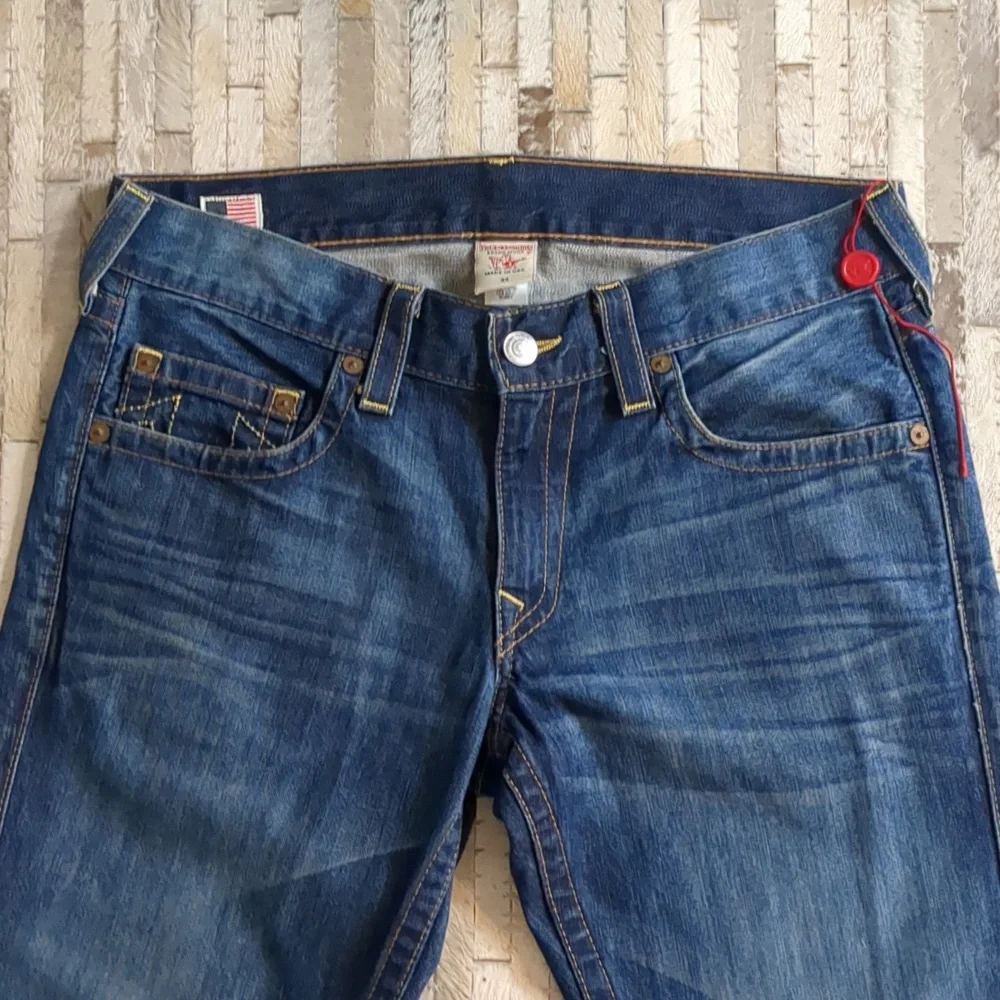 True‎ Religion Men's Dark Wash Y2K Bootcut Jeans Size 33
